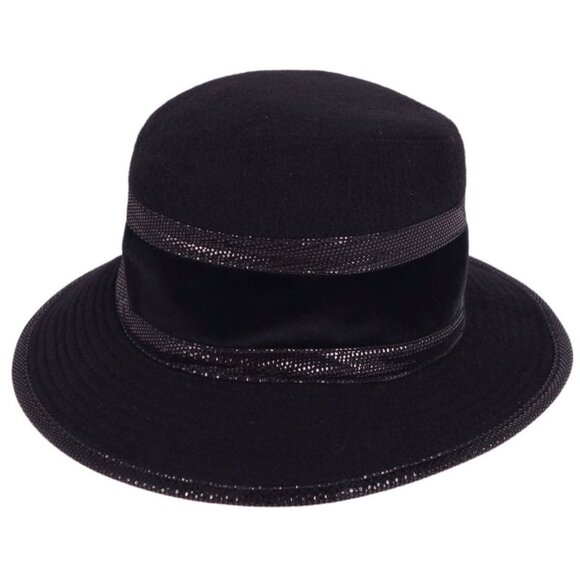 Hermes Hat Band Cashmere Velvet Velour Lamb Leather 57